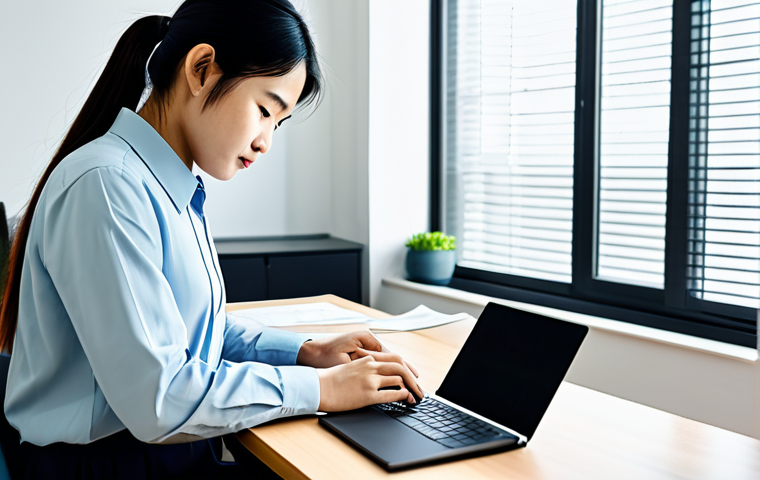 **
A Vietnamese individual carefully reviewing cryptocurrency transaction records at a desk in a brightly lit, modern apartment. The desk has a laptop, papers, and a calculator. The person is dressed in modest, everyday clothing. Safe for work. The scene should depict responsibility and attention to detail. Perfect anatomy, correct proportions, natural pose, well-formed hands, proper finger count, natural body proportions, fully clothed, professional, modest, family-friendly, appropriate content.
**