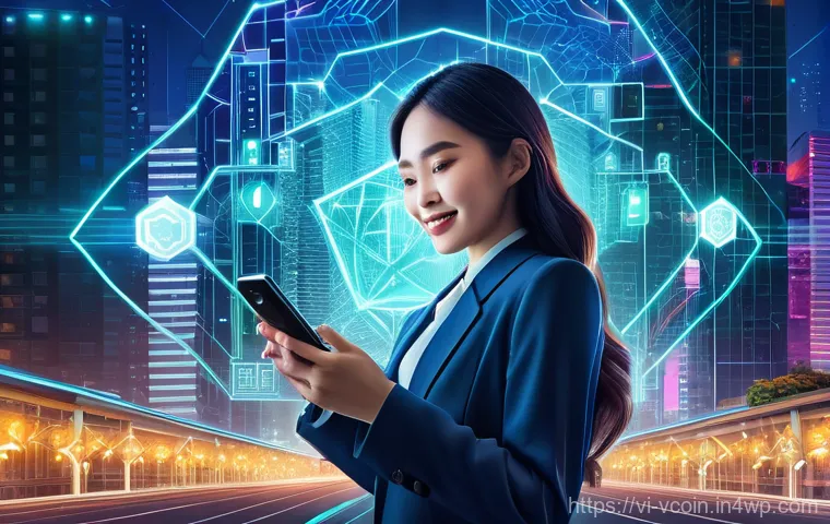 가상화폐 시장의 기술적 발전 - **Prompt:** A dynamic, futuristic scene depicting the seamless integration of AI and Blockchain for ...